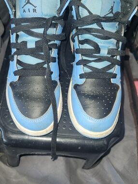 Nike Air Jordan Light Blue and Black Sneakers